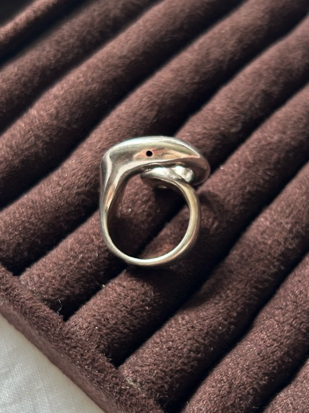 Sterling Silver Sculptural Spiral Ring - size 6 - Picture 5 of 9